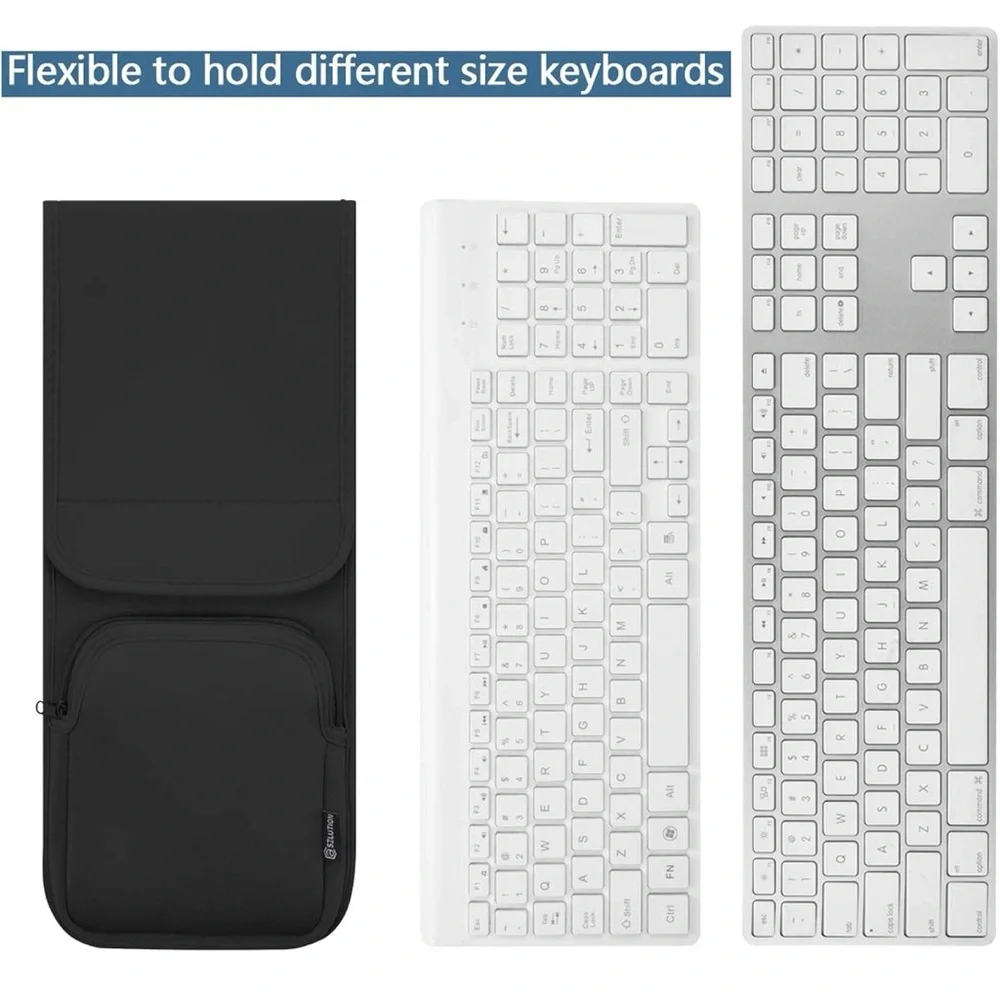 CaSZLUTION Case Star Adjustable Keyboard Sleeve Travel Case Neoprene Black EUC